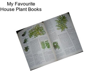 My Favourite House Plant Books