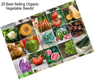 25 Best Selling Organic Vegetable Seeds!