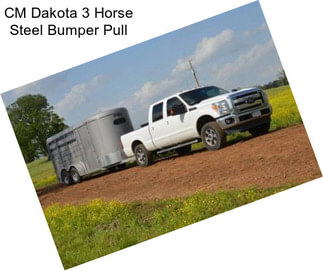 CM Dakota 3 Horse Steel Bumper Pull