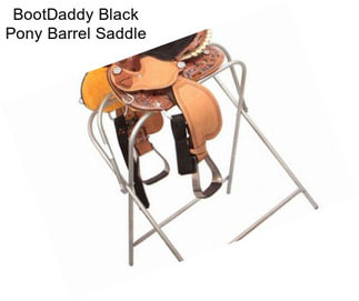 BootDaddy Black Pony Barrel Saddle