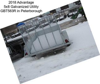 2018 Advantage 5x8 Galvanized Utility GBT583R in Peterborough