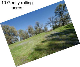 10 Gently rolling acres