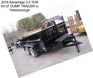 2018 Advantage 3.5 TON 6\'x12\' DUMP TRAILER in Peterborough