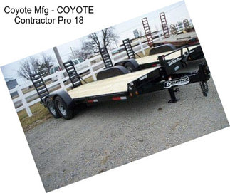 Coyote Mfg - COYOTE Contractor Pro 18