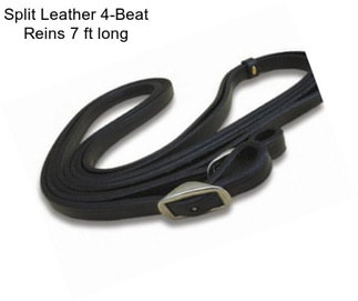 Split Leather 4-Beat Reins 7 ft long