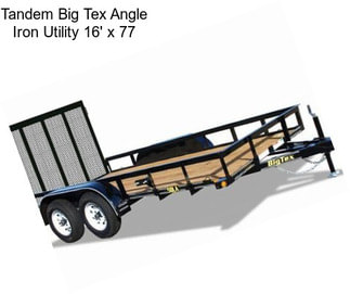 Tandem Big Tex Angle Iron Utility 16\' x 77\