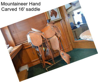 Mountaineer Hand Carved 16\' saddle