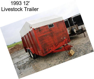 1993 12\' Livestock Trailer