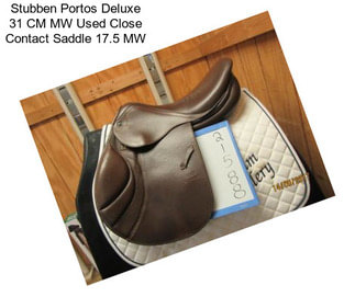 Stubben Portos Deluxe 31 CM MW Used Close Contact Saddle 17.5\