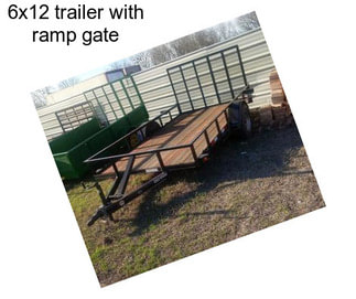 6x12 trailer with ramp gate