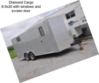 Diamond Cargo 8.5x20 with windows and screen door