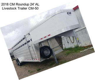 2018 CM Roundup 24\' AL Livestock Trailer CM-50