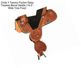 Circle Y Tammy Fischer Daisy Treeless Barrel Saddle (14.5”, Wide Tree Free)