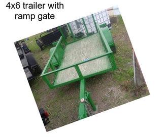 4x6 trailer with ramp gate