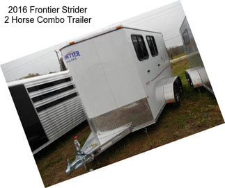 2016 Frontier Strider 2 Horse Combo Trailer