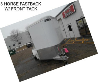 3 HORSE FASTBACK W/ FRONT TACK