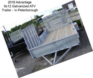 2018 Advantage 6x12 Galvanized ATV Trailer - in Peterborough
