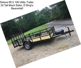 Deluxe 6ft X 12ft Utility Trailer, 24\