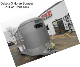 Dakota 3 Horse Bumper Pull w/ Front Tack