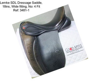 Lemke SDL Dressage Saddle, 18ins, Wide fitting, No: 4 Fit Ref: 3481-1