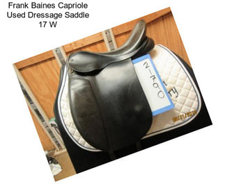 Frank Baines Capriole Used Dressage Saddle 17\