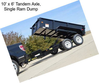 10\' x 6\' Tandem Axle, Single Ram Dump