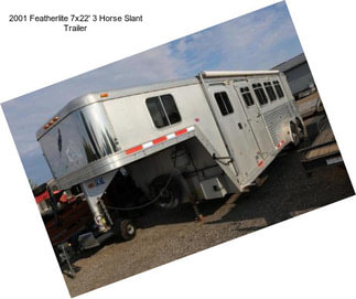 2001 Featherlite 7x22\' 3 Horse Slant Trailer