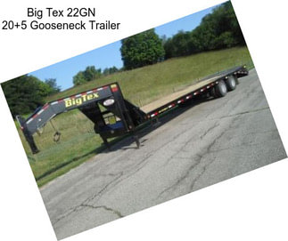 Big Tex 22GN 20+5 Gooseneck Trailer