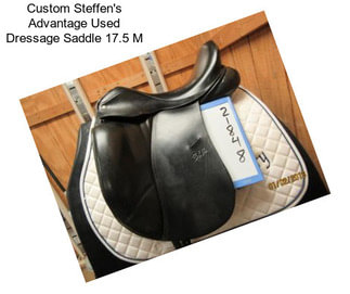 Custom Steffen\'s Advantage Used Dressage Saddle 17.5\