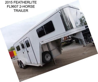 2015 FEATHERLITE FL9607 2-HORSE TRAILER