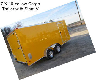 7 X 16 Yellow Cargo Trailer with Slant V