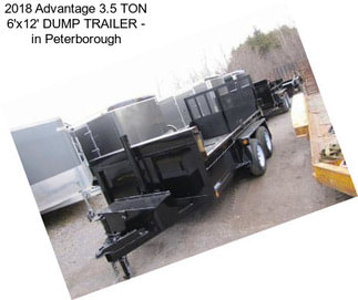 2018 Advantage 3.5 TON 6\'x12\' DUMP TRAILER - in Peterborough