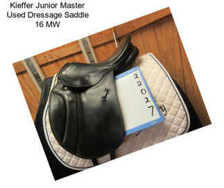 Kieffer Junior Master Used Dressage Saddle 16\