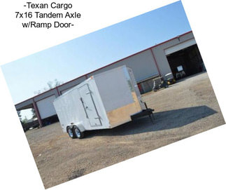 -Texan Cargo 7x16 Tandem Axle w/Ramp Door-