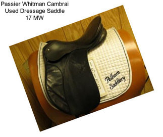 Passier Whitman Cambrai Used Dressage Saddle 17\