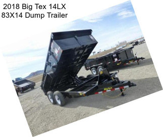 2018 Big Tex 14LX 83X14 Dump Trailer