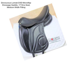 Devoucoux Loreak D3D Monoflap Dressage Saddle, 17.5ins Seat, Medium Width Fitting