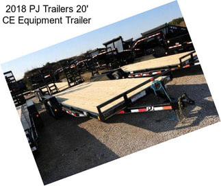 2018 PJ Trailers 20\' CE Equipment Trailer