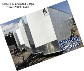 8.5x24 HD Enclosed Cargo Trailer-7000lb Axles