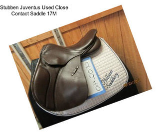 Stubben Juventus Used Close Contact Saddle 17\