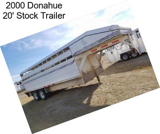 2000 Donahue 20\' Stock Trailer