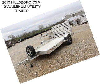 2019 HILLSBORO 6\'5 X 12\' ALUMINUM UTILITY TRAILER