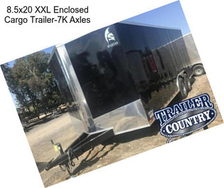 8.5x20 XXL Enclosed Cargo Trailer-7K Axles