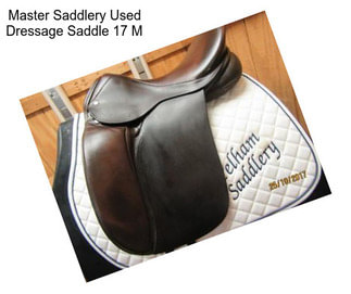 Master Saddlery Used Dressage Saddle 17\