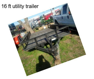 16 ft utility trailer