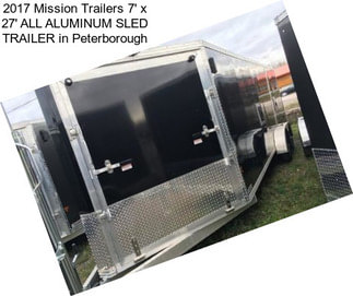 2017 Mission Trailers 7\' x 27\' ALL ALUMINUM SLED TRAILER in Peterborough