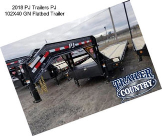 2018 PJ Trailers PJ 102X40 GN Flatbed Trailer