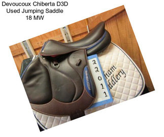 Devoucoux Chiberta D3D Used Jumping Saddle 18\