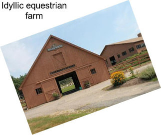 Idyllic equestrian farm