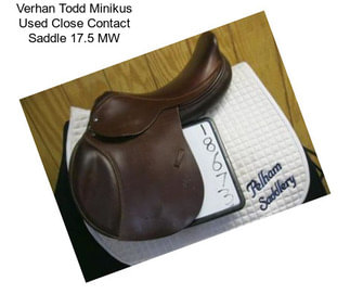 Verhan Todd Minikus Used Close Contact Saddle 17.5 \